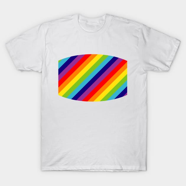 Rainbow Stripe Love T-Shirt by KindlyHarlot